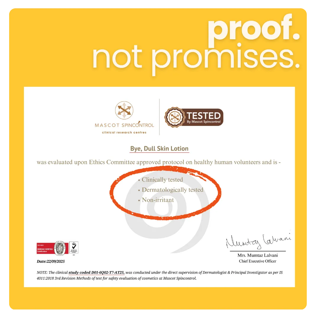 Bye Dull Skin Body Lotion!