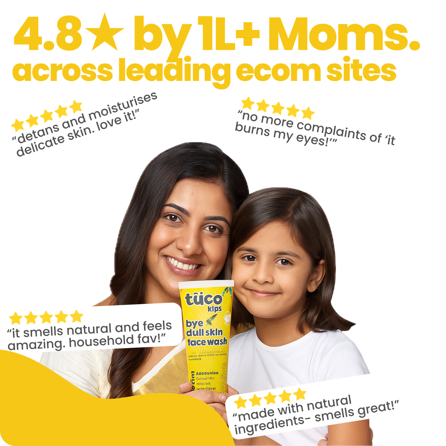 bye, dull skin face wash for kids - 100ml
