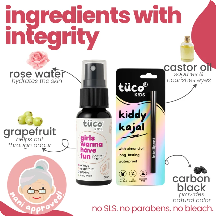Product display with 'ingredients with integrity' text and two items.