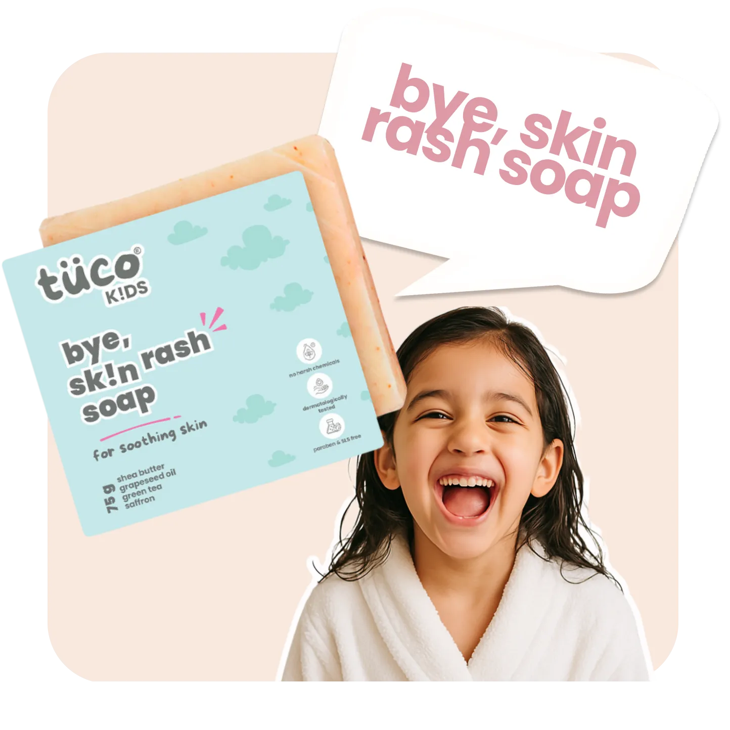 Bye, Skin Rash Natural Soap.