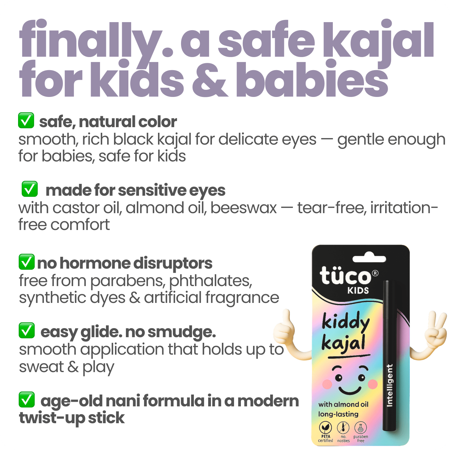 Organic Kajal for babies & Kids - pack of 2