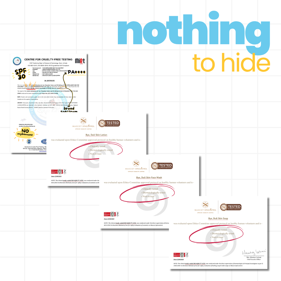 4-in-1 Dull Skin Kit for Kids: Face Wash + Soap + Sunscreen + Lotion