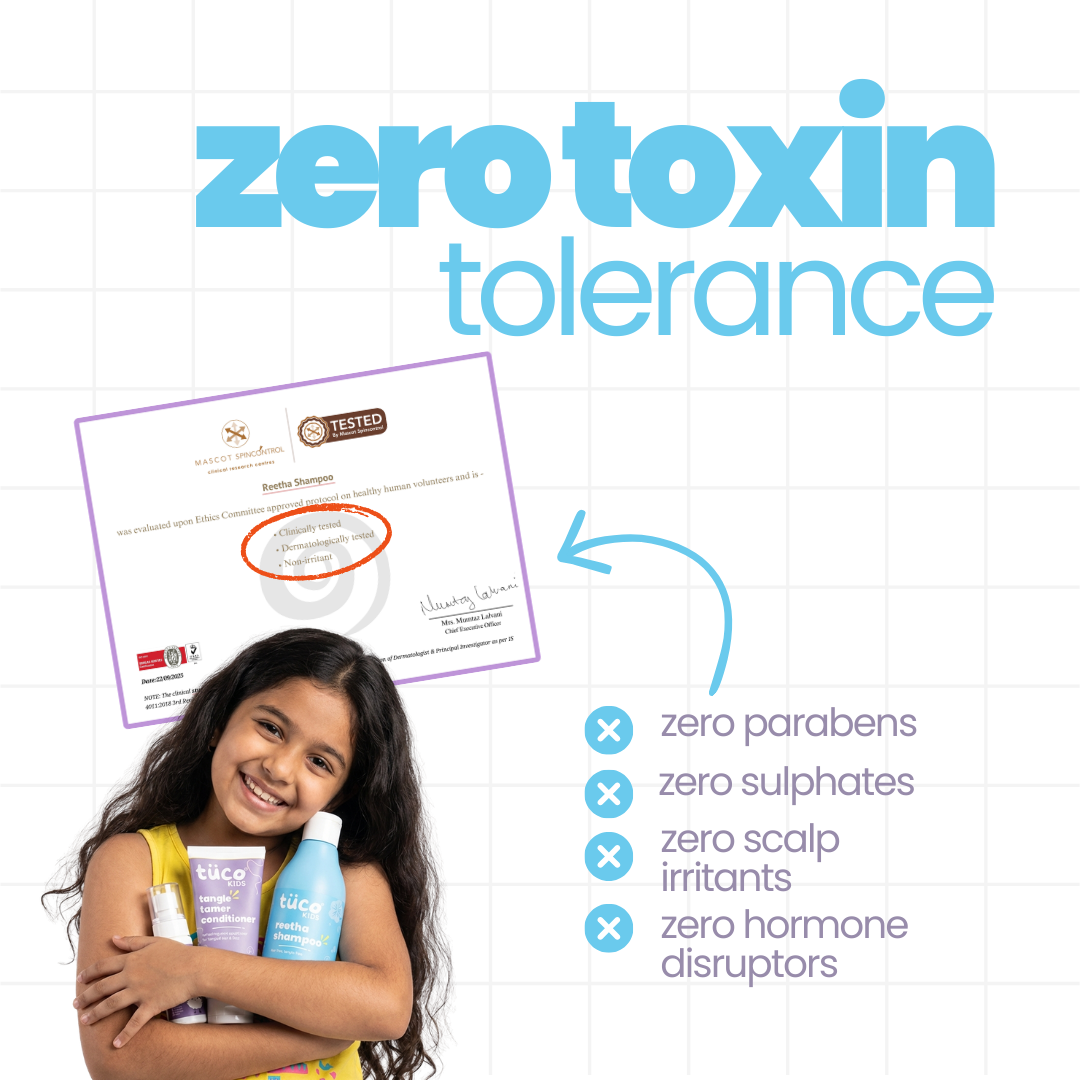 Tuco Kids Ultimate Champi Kit zero toxin tolerance – zero parabens, sulphates, scalp irritants and hormone disruptors