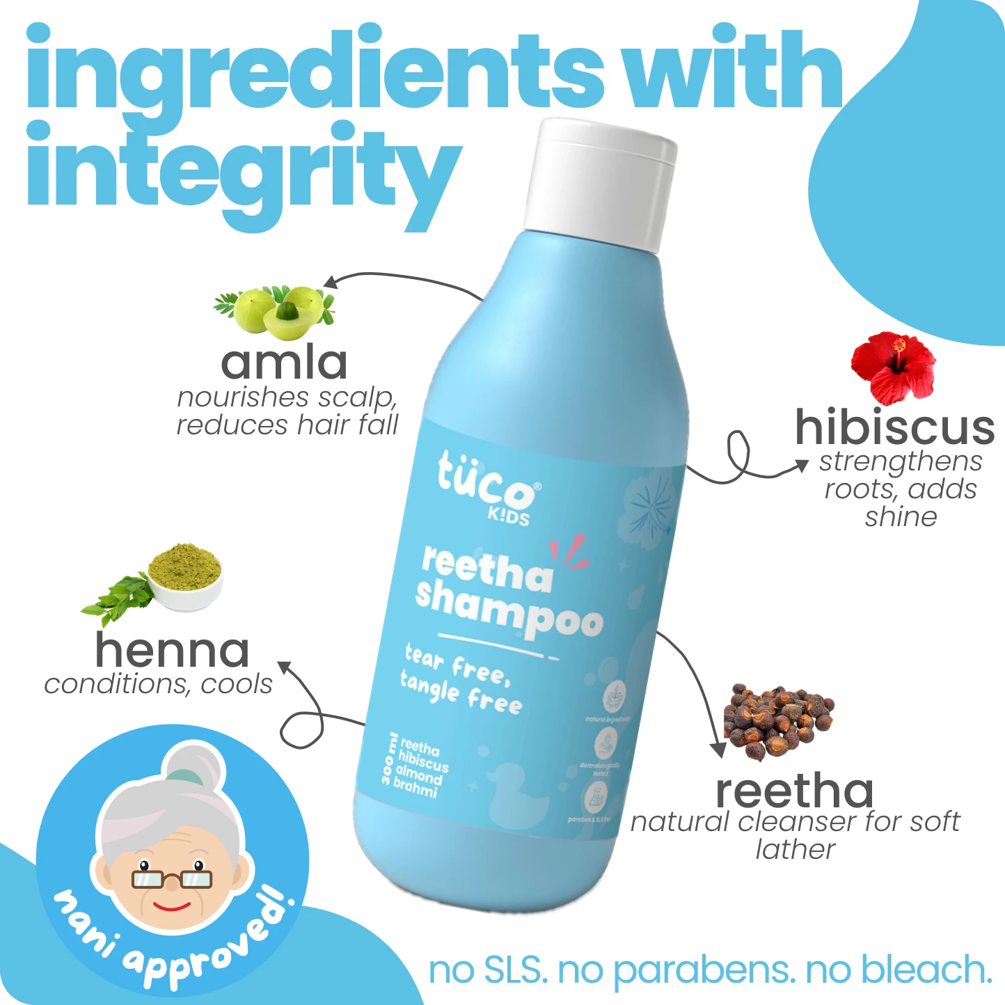 Natural Shampoo for Kids - 300 ml