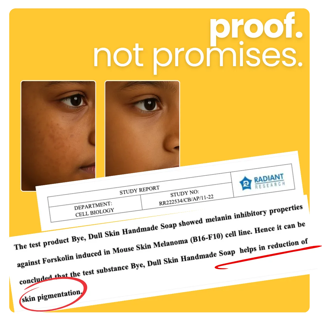 Bye, Dull Skin Kids Soap with Turmeric Pack of 3