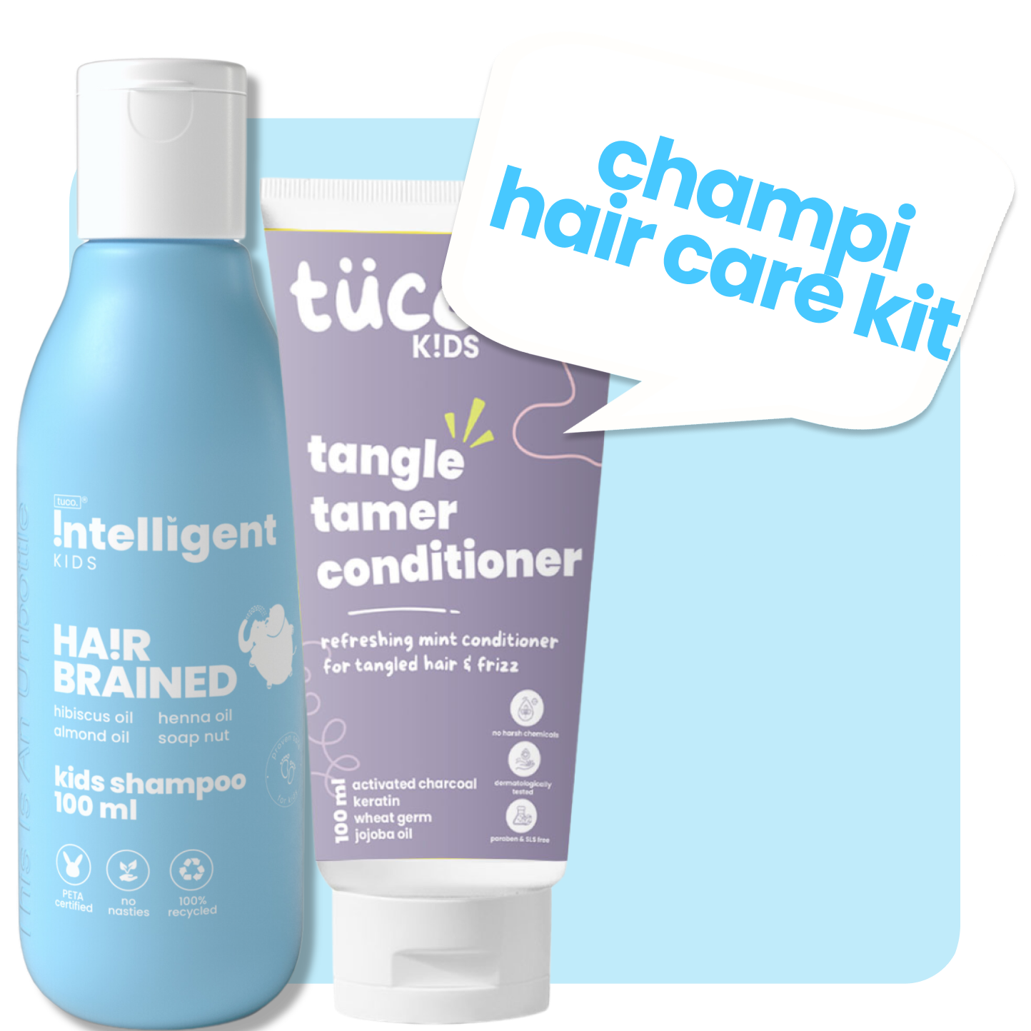 Champi Hair Care Kit: Shampoo 100ml + Conditioner 100ml