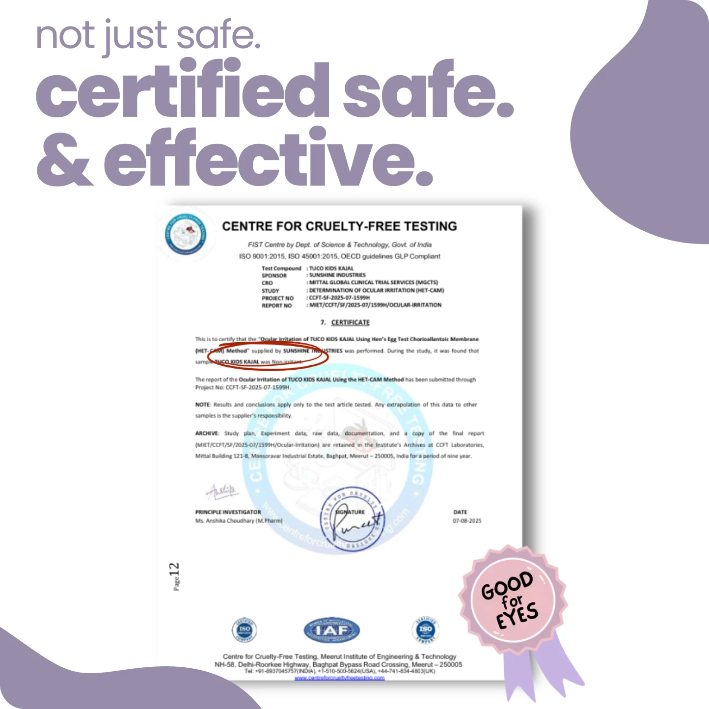 Organic Kajal for babies & Kids - pack of 2