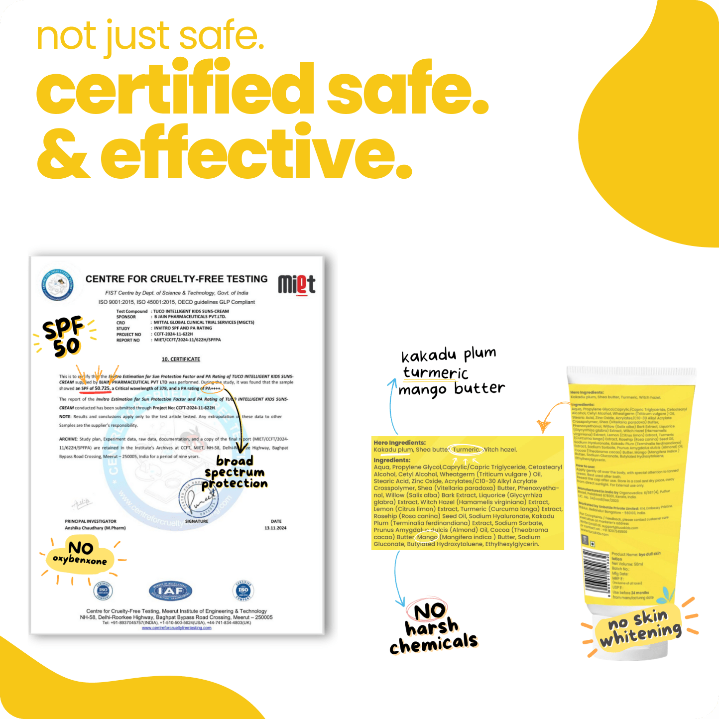 Bye, Dull Skin Kit Lotion + Sunscreen SPF50 - Tuco Kids