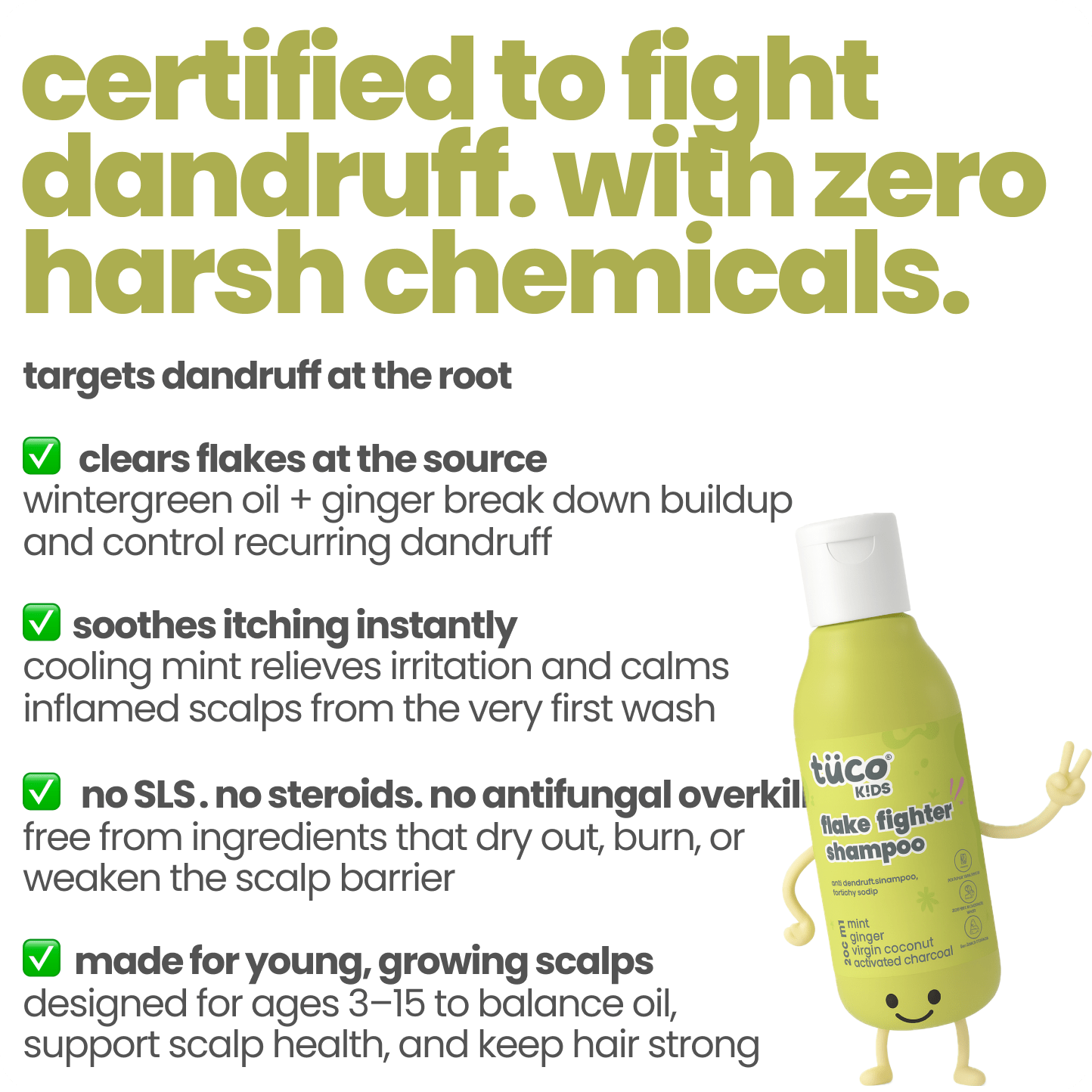 Flake Fighter Anti Dandruff Shampoo 200 ml - Tuco Kids