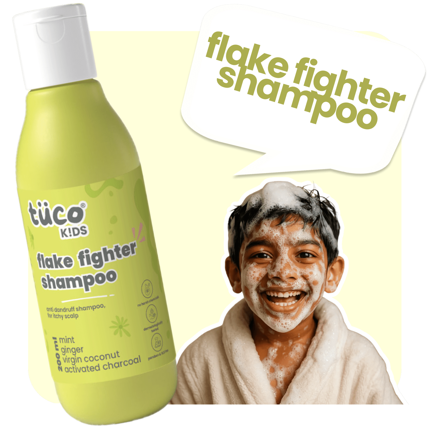 Flake Fighter Anti Dandruff Shampoo 200 ml - Tuco Kids