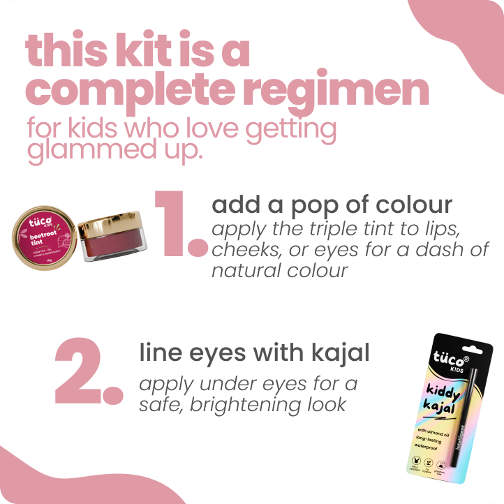 nontoxic makeup gift pack - natural kajal + tint - Tuco Kids
