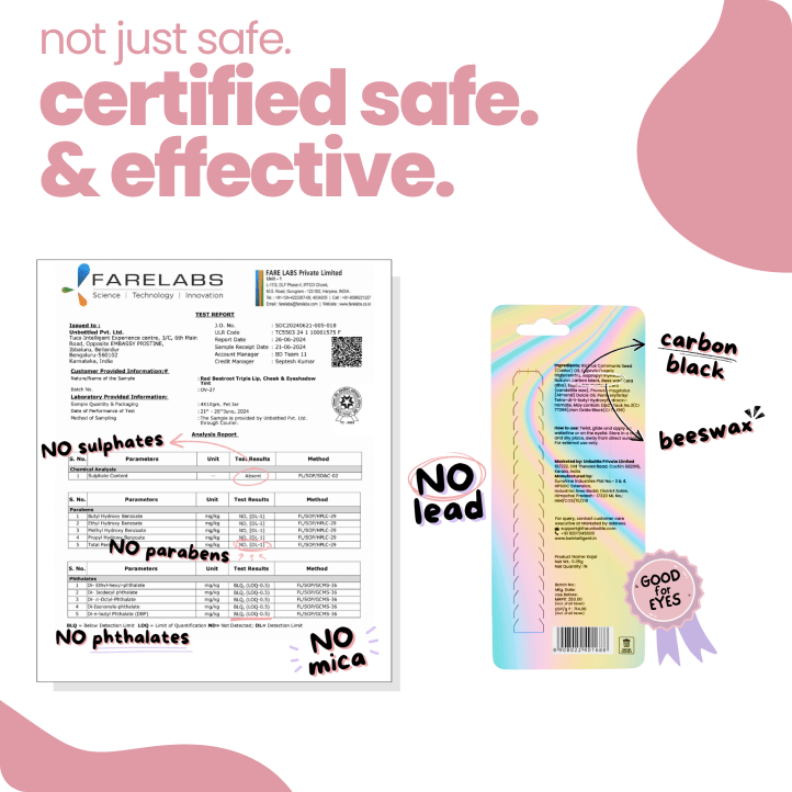 nontoxic makeup gift pack - natural kajal + tint - Tuco Kids