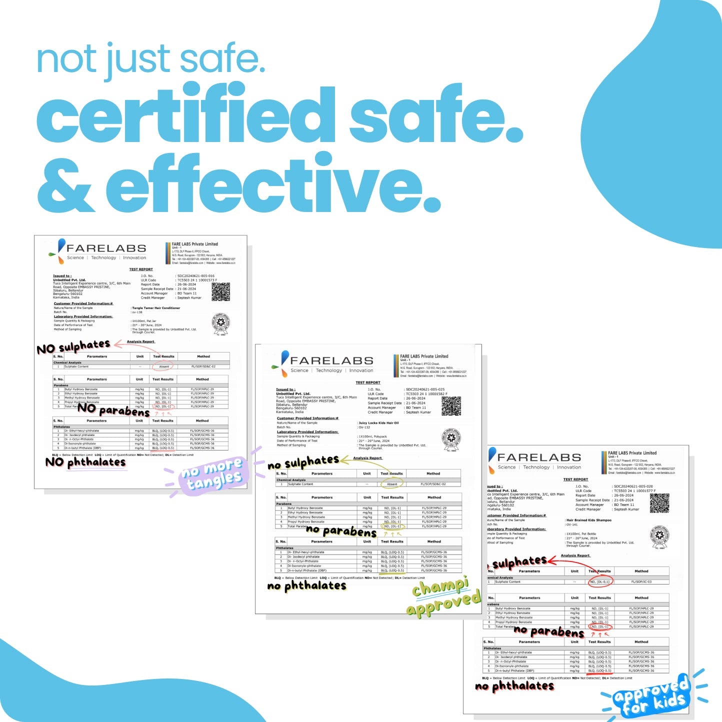 Ultimate Hair Care Kit: Shampoo 100ml + Hair Oil 100ml + Conditioner 100g + Hair Detangler 50ml - Tuco Kids