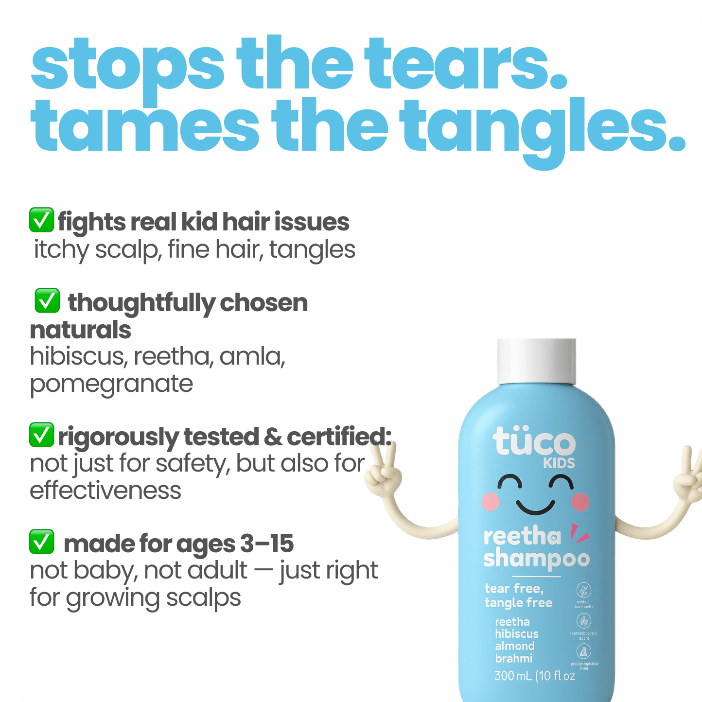 Natural Shampoo for Kids - 300 ml