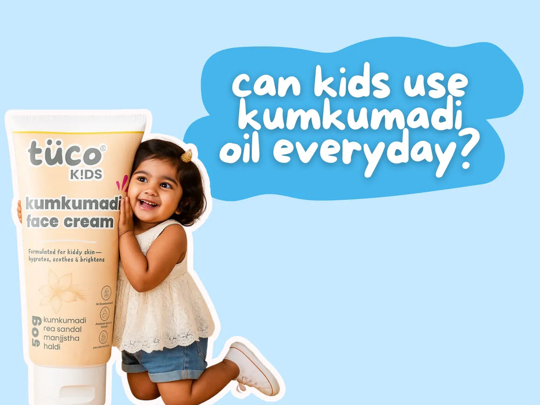 Daily Use of Kumkumadi Oil on Kids Face Care