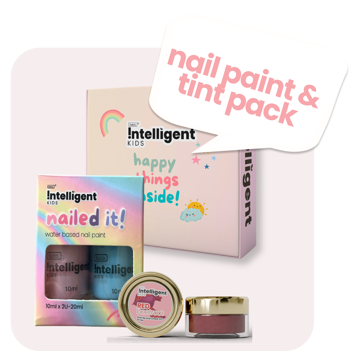 Makeup Essentials Gift Pack: Beetroot Tint + Nailpaints
