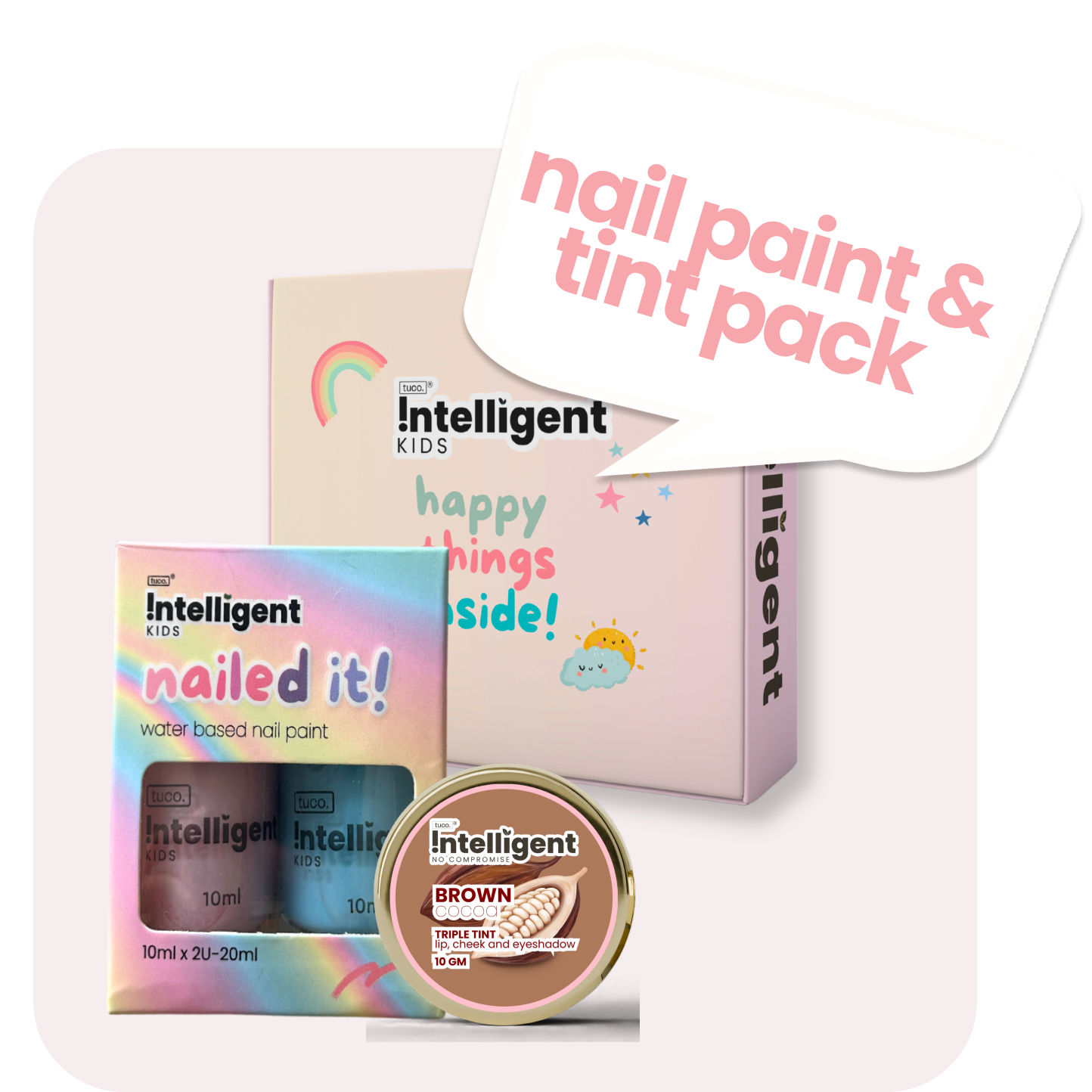Makeup Essentials Gift Pack: Cocoa Tint + Nailpaints