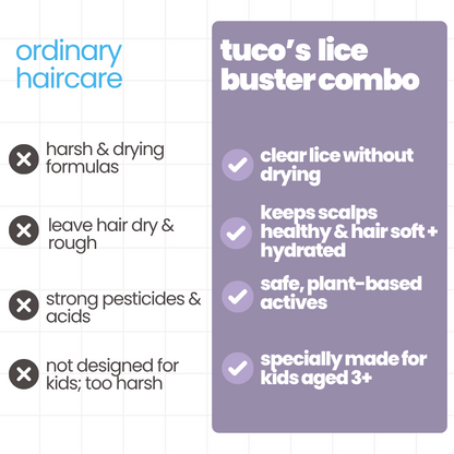 Natural Lice Shampoo + hair conditioner for kids