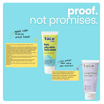 Teen Acne Kit: Oily Skin Face Wash + Weightless Face Gel