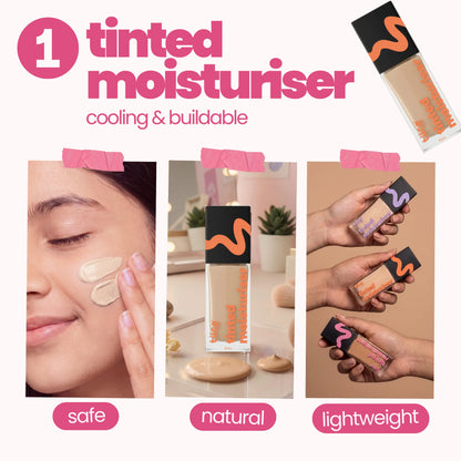 Hazelnut (Medium Shade) Face Tint & Pink Nail Glam Kit