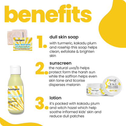 Dull Skin Kit: Soap + Lotion 100ml + Sunscreen SPF 30