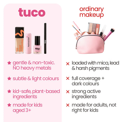 Hazelnut (Medium Shade) Face Tint & Pink Nail Glam Kit