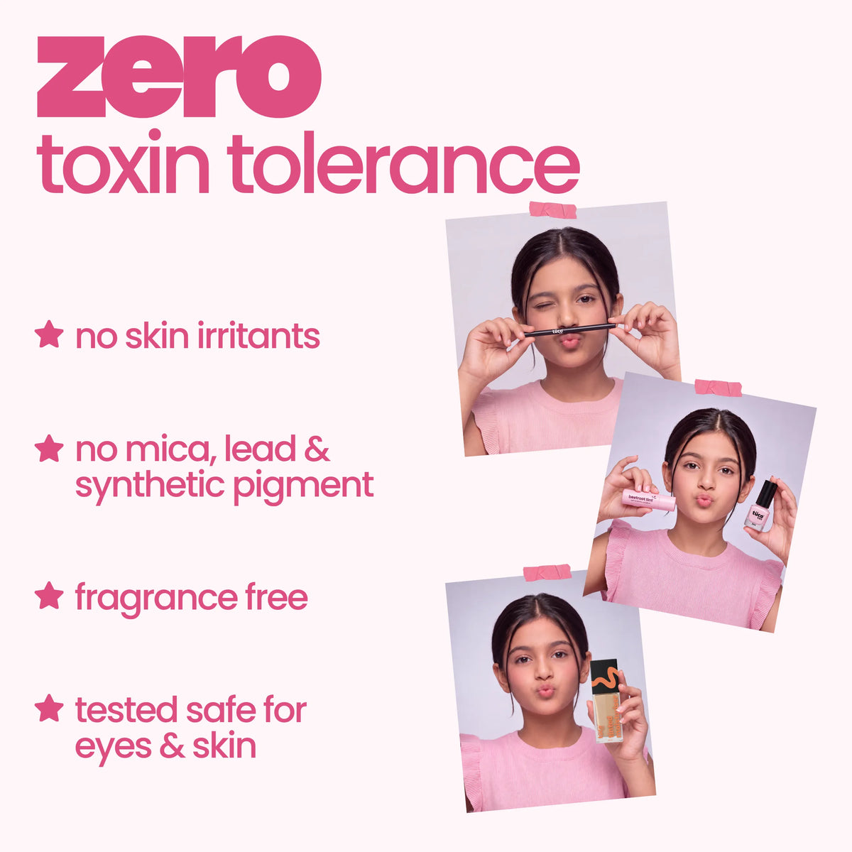 Hazelnut (Medium Shade) Face Tint & Pink Nail Glam Kit