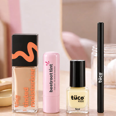 Hazelnut Face Tint & Yellow Nail Glam Kit