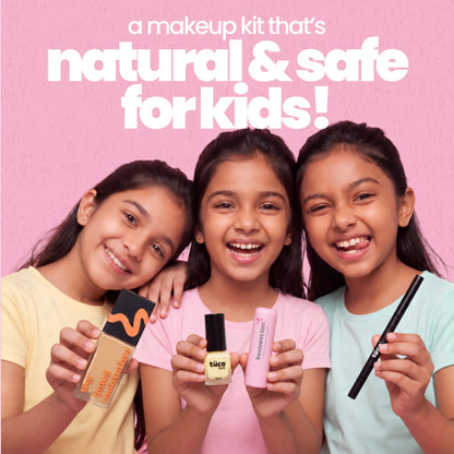 Hazelnut (Medium Shade) Face Tint & Yellow Nail Glam Kit