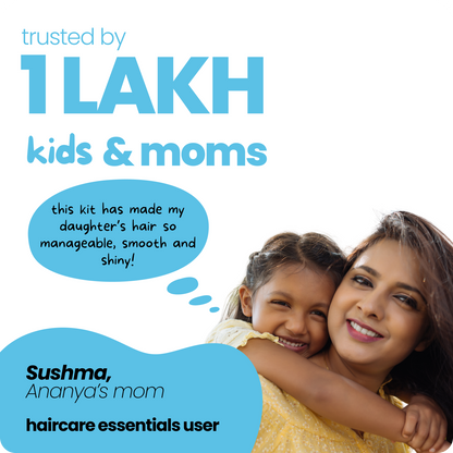 Specially crafted for kids aged 3-15, the Tuco Intelligent Ultimate Hair Care Kit includes Hair Brained Shampoo, Juicy Locks Hair Oil, Tangle Tamer Conditioner, and Hair Detangler. This all-in-one kit nourishes, strengthens, and detangles, leaving hair soft, manageable, and healthy. Gentle, safe, and free from harsh chemicals—perfect for your child’s complete hair care routine!






