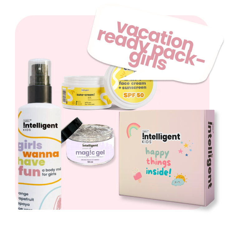 Vacation Ready Girls: Sunscreen (50g), Mist (50ml) and Magic Gel (50g)