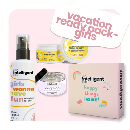 Vacation Ready Girls: Sunscreen (50g), Mist (50ml) and Magic Gel (50g)