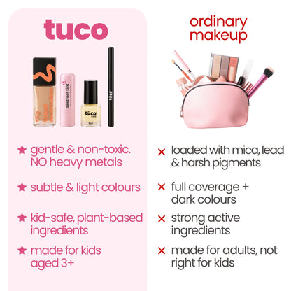 Hazelnut (Medium Shade) Face Tint & Yellow Nail Glam Kit