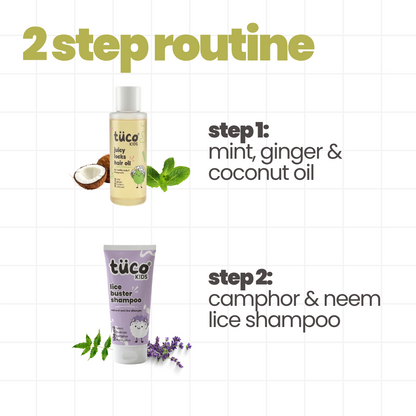 Lice Fighter Kit: Juicy Locks 100ml + Lice Buster Shampoo 100ml