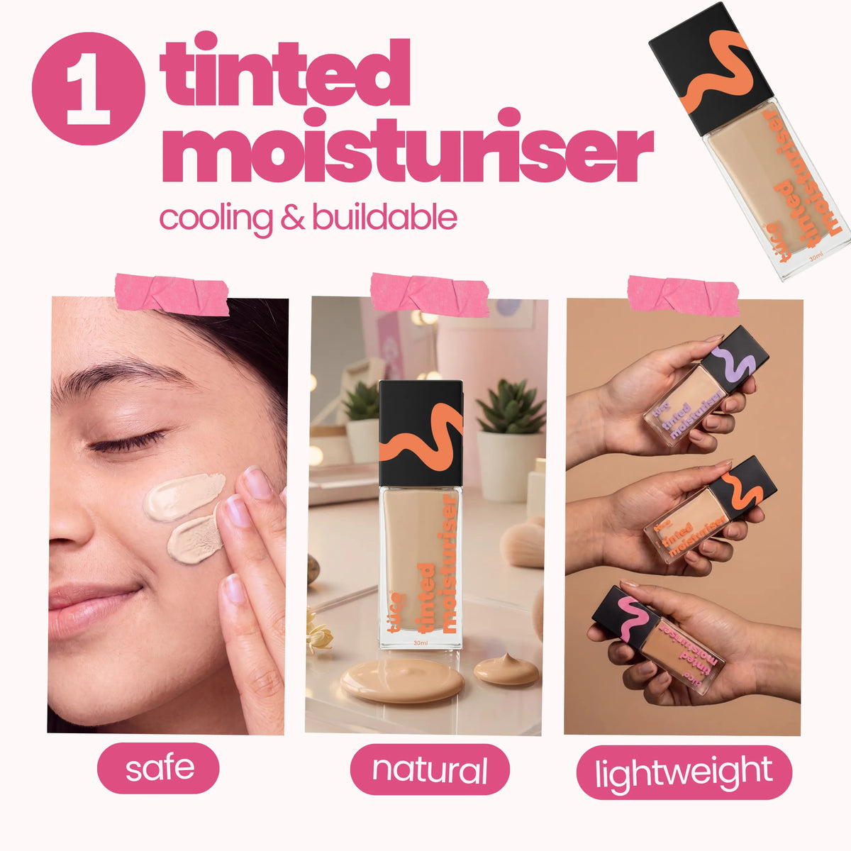 Hazelnut (Medium Shade) Face Tint & Purple Nail Glam Kit