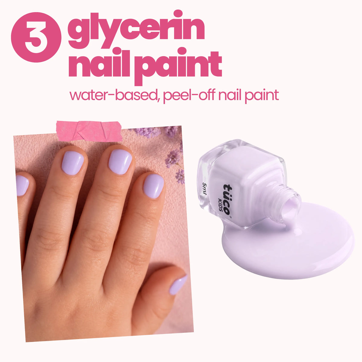 Hazelnut (Medium Shade) Face Tint & Purple Nail Glam Kit