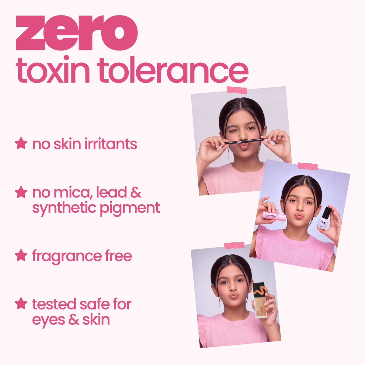 Hazelnut (Medium Shade) Face Tint & Purple Nail Glam Kit
