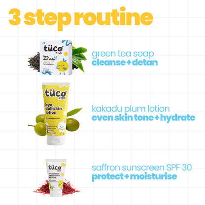 3-in-1 Dull Skin Glow Kit for Kids - SPF 30