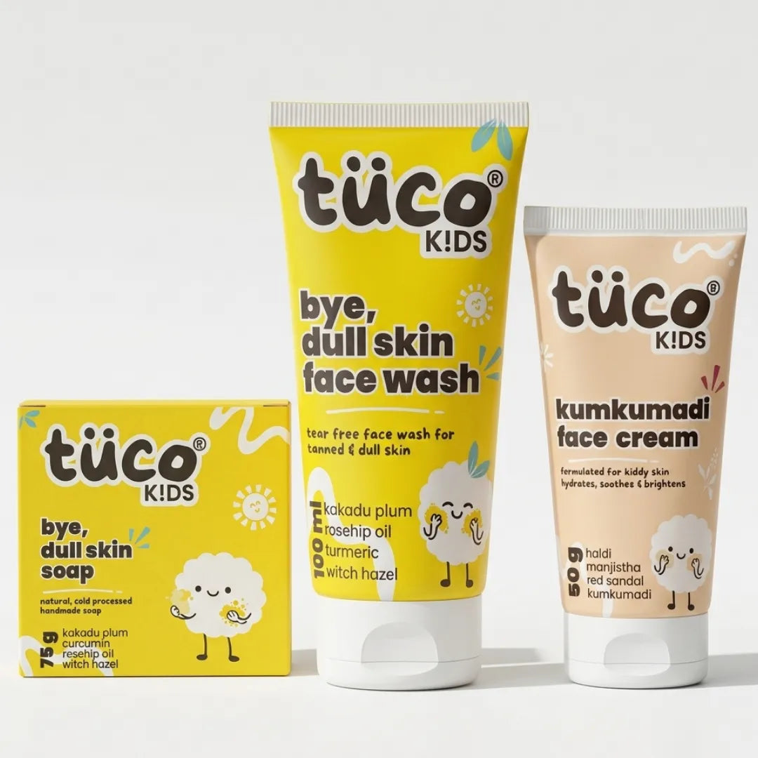 Patchy Skin Kit: Kumkumadi Face Cream + Dull Skin Face Wash + Dull Skin Soap