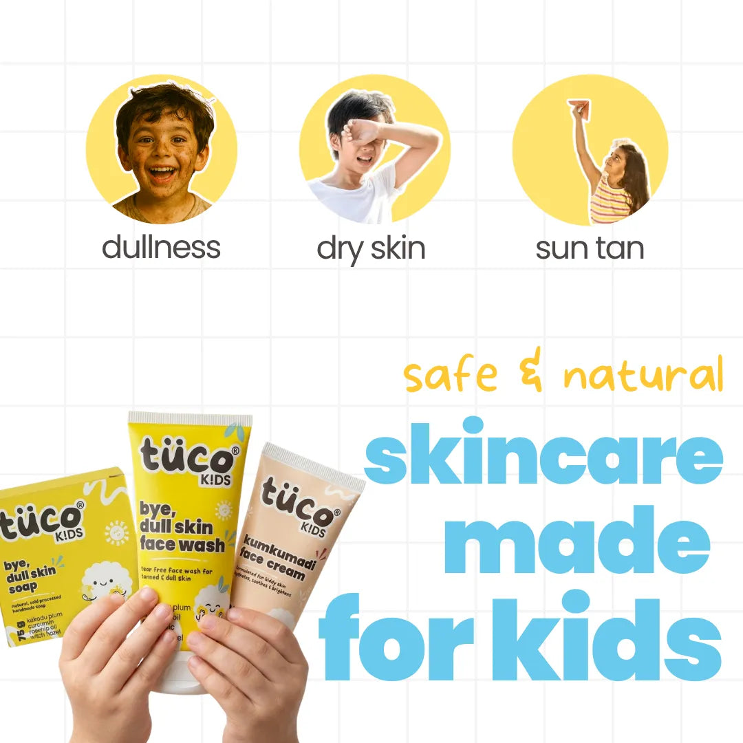 Patchy Skin Kit: Kumkumadi Face Cream + Dull Skin Face Wash + Dull Skin Soap