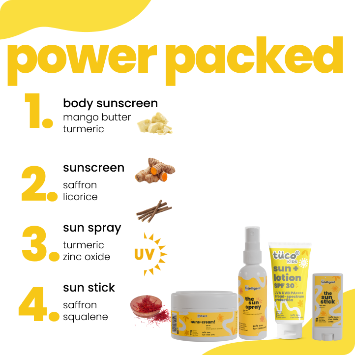 The Whole Package : Sun Lotion + Sunscreen SPF 50 + Sun Spray + Sun Stick