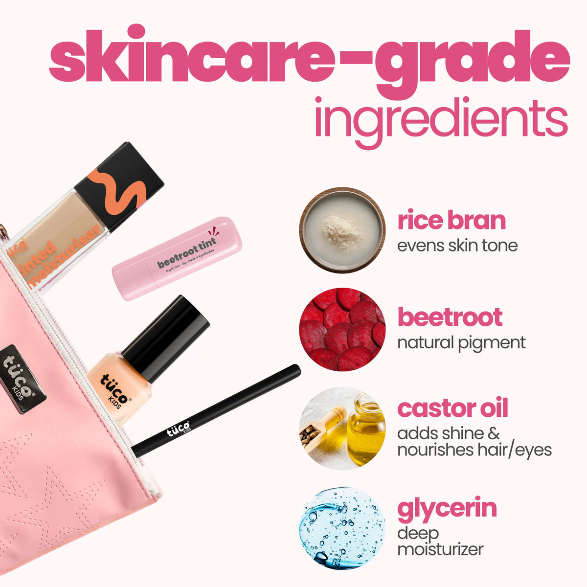 Hazelnut (Medium Shade) Face Tint & Peach Nail Glam Kit
