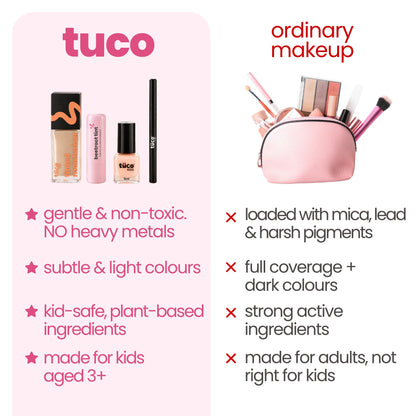 Hazelnut (Medium Shade) Face Tint & Peach Nail Glam Kit