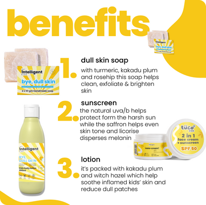 Dull Skin Kit: Soap + Lotion 200ml + Sunscreen SPF 50