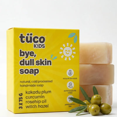 Bye, Dull Skin Kids Soap with Turmeric Pack of 3
