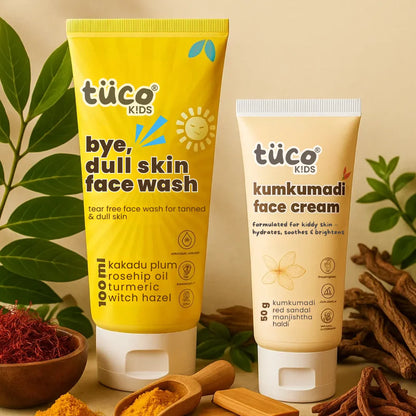 Kumkumadi Glow Kit: Dull Skin Face Wash + Kumkumadi Face Cream