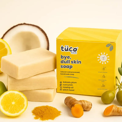 Bye, Dull Skin Kids Soap with Turmeric Pack of 3