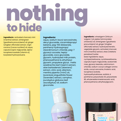 Ultimate Lice Fighter Kit: Lice Shampoo 100ml + Hair Oil 100ml + Conditioner 100g + Hair Detangler 100ml