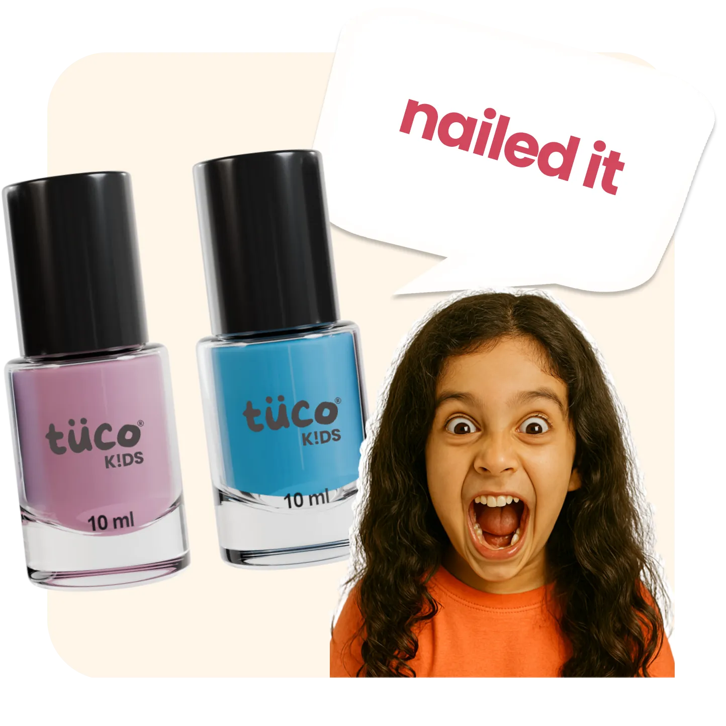 Water based nail paint for kids (pack of 2)