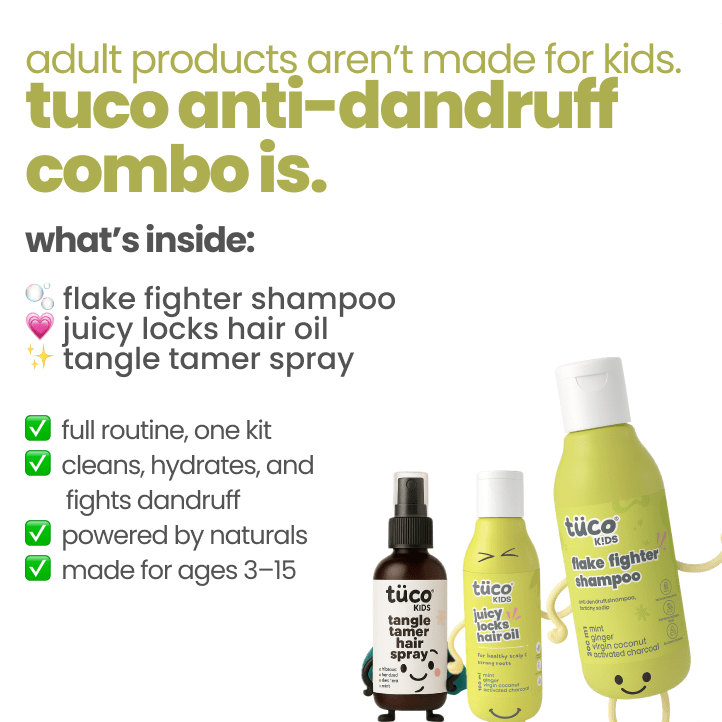 Anti-Dandruff Regimen: Shampoo + Hair Oil + Detangler Spray